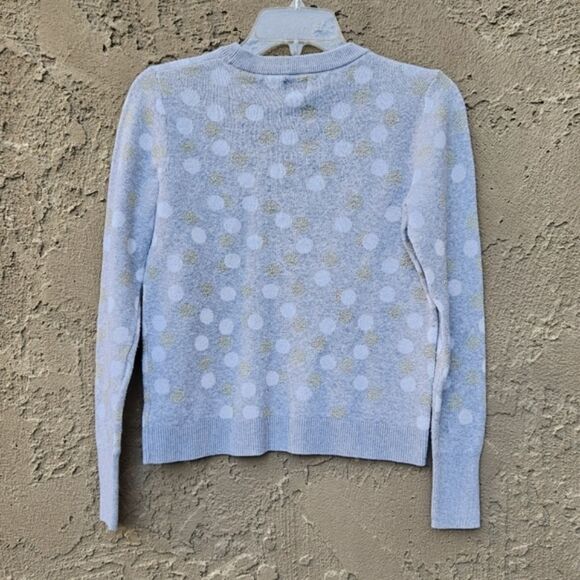 A New Day Gray Polka Dot Knit Long Sleeve Crew Neck Sweater Size XS - Picture 12 of 12